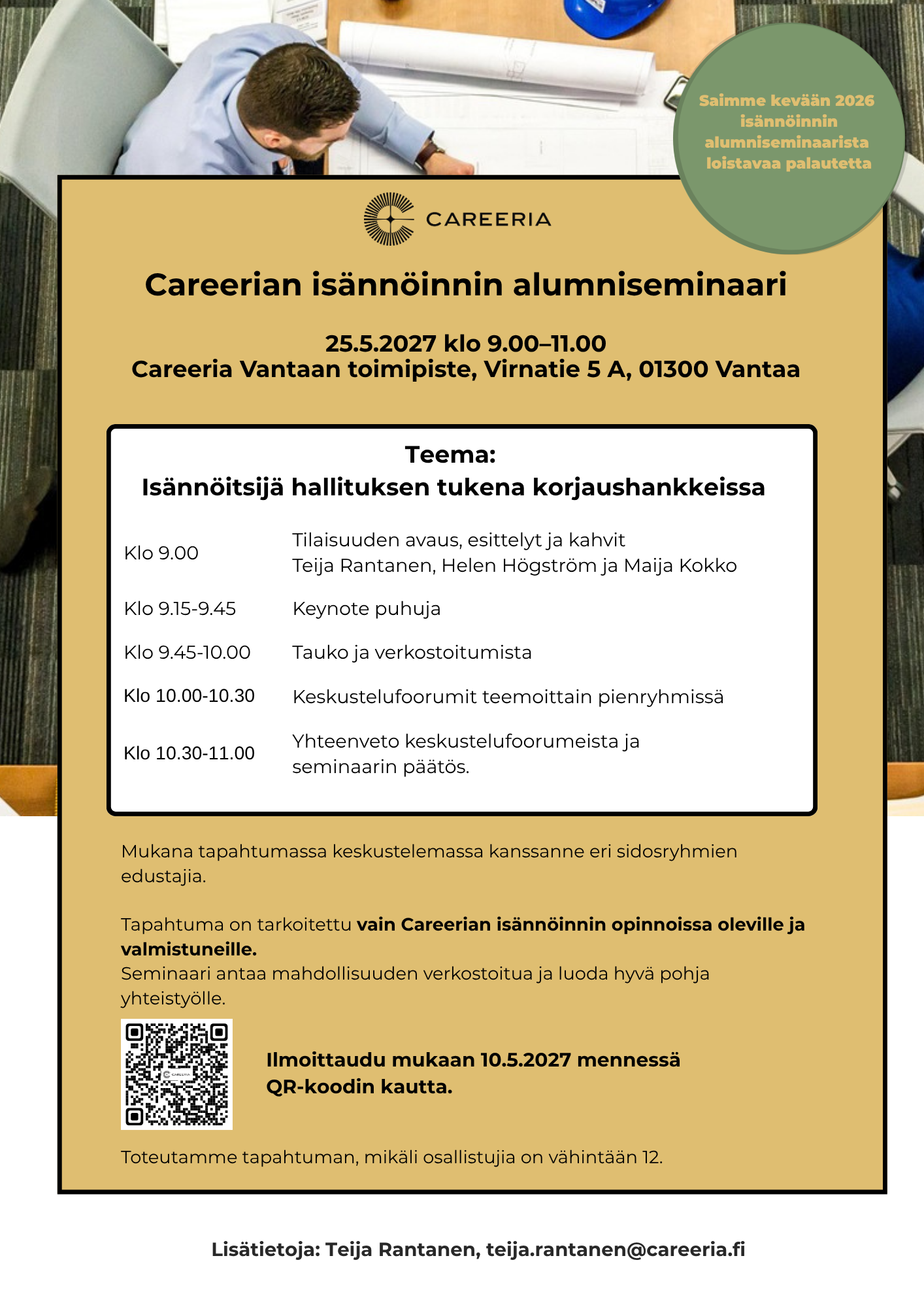 Alumniseminaarimainos