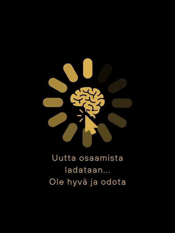 Symbolinen kuva oppimisesta – aivokuvake ja latausanimaatio kertovat uuden osaamisen kehittymisestä Careerian täydennyskoulutuksessa.