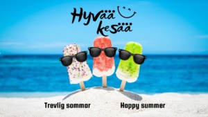 Hyvää kesää! Trevlig sommar! Happy summer!