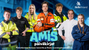 Ryhmäkuva Amispäiväkirjat-sarjan pääesiintyjistä.